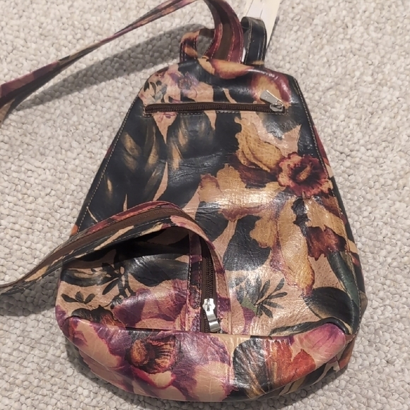 Red and Pink Tropical Print Backpack